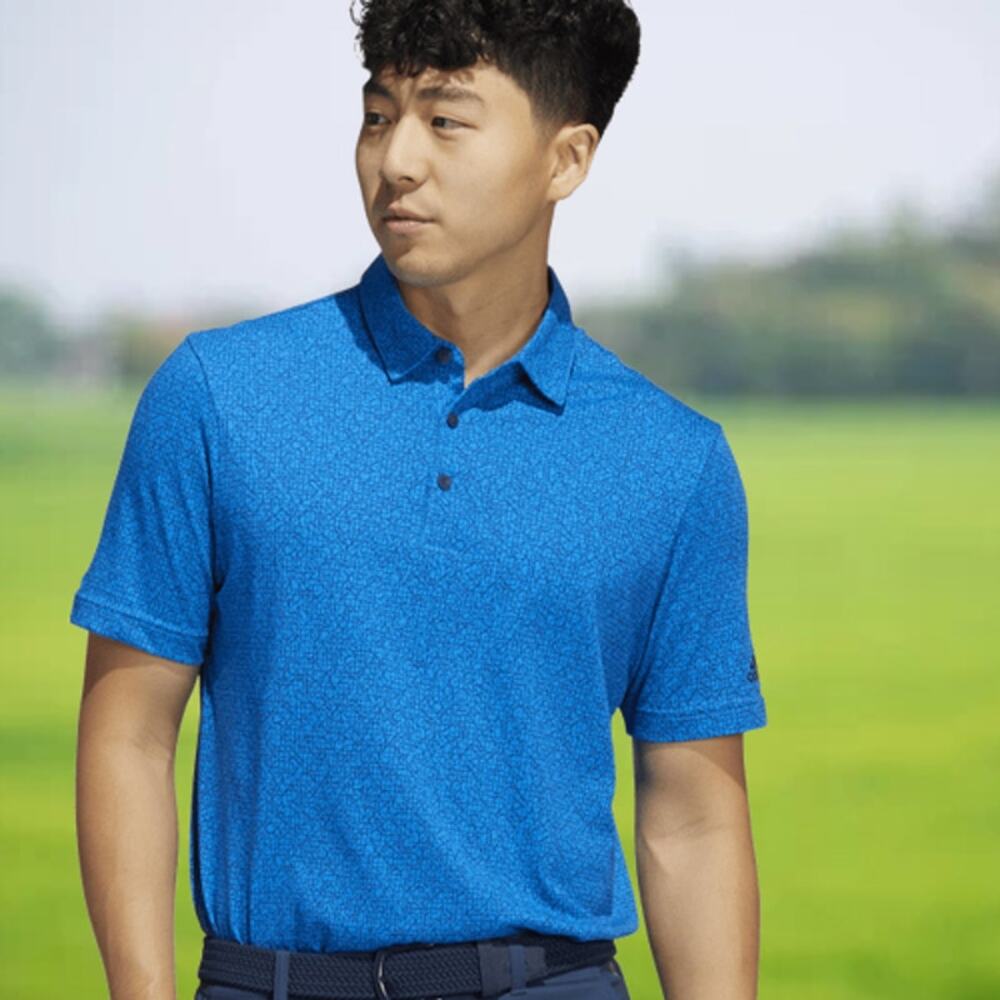 PGA Official Champions Tour Logo Blue‎ Short Sleeve Golf Polo Shirt XL Men's